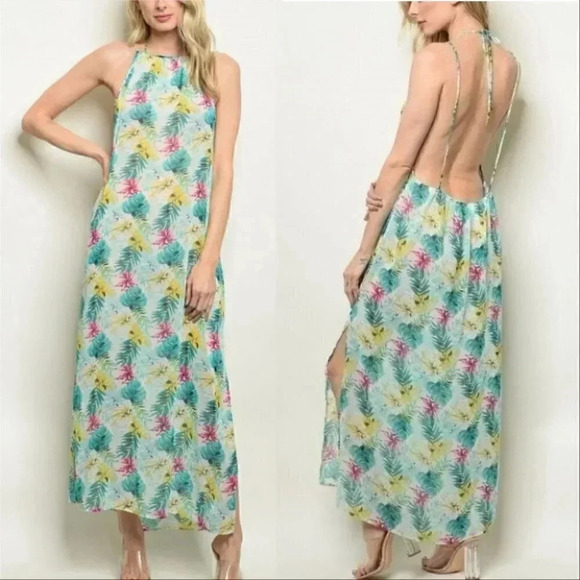 SHEER MAXI DRESS - Picture 1 of 1